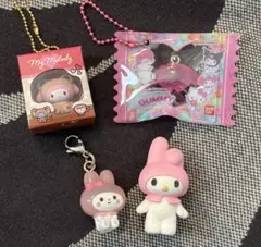 ゆるっとめじるしアクセサリー含む　マイメロ4つセット