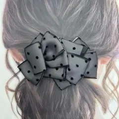 2点おまとめ　バレッタ仕上げ