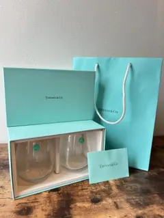 ★新品未使用★ティファニー ペアグラスセット／ギフトボックス・ショップ袋付