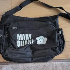 MARY QUANT ブラックショルダーバッグ