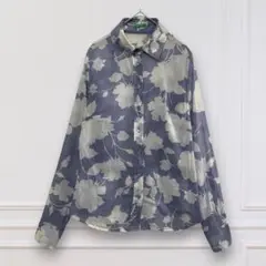 【ユナイテッドカラーズオブベネトン】花柄 長袖シャツ ブラウス 綺麗め XSのサムネイル