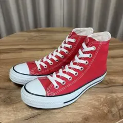 美品/CONVERSEコンバース オールスターハイ(25cm)レッド×ホワイトのサムネイル