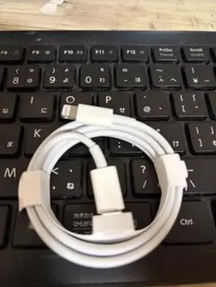 純正　Apple Lightningケーブル ホワイト