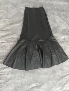 GRL ブラック レザーマーメイドスカート
