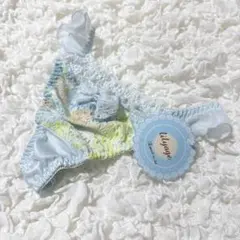 水色 花柄 Tバック Mサイズ