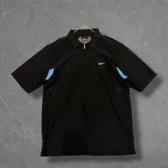 00s NIKE GOLF ハーフジップ ポロシャツ 黒 M テック Y2K - メルカリ
