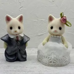 シルバニアファミリー　ハンドメイド　ウエディングドレスセット