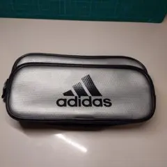 adidas 筆箱 ペンケース シルバー ブラックのサムネイル