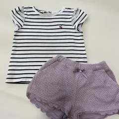 ♡センスオブワンダー&アプレレクール　さくらんぼTシャツ ショートパンツ90♡のサムネイル