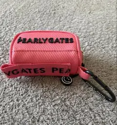 新品　パーリーゲイツ ボールケース レッド*ピンク