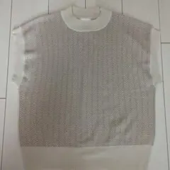 ニット 半袖　DRESKIP