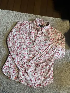 RALPH LAUREN　ラルフローレン 小花柄長袖コットンシャツ　１４０