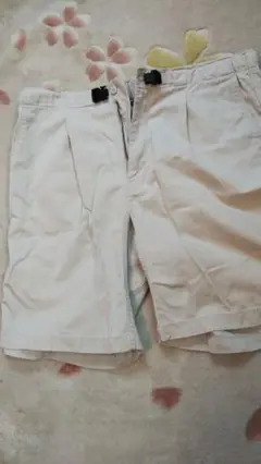ハーフパンツ アイボリー