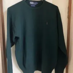 Polo by Ralph Lauren ラムウールセーター Lサイズ グリーン