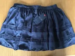 新品のARMANI JEANS フレアスカート ネイビー レース　E40 送料込のサムネイル