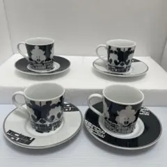 ミッキーマウス カップ・ソーサー4客セット