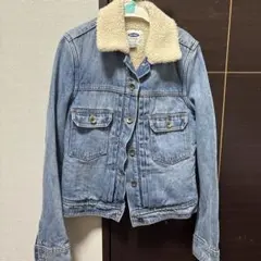 OLD NAVY ボア襟 デニムジャケット XS