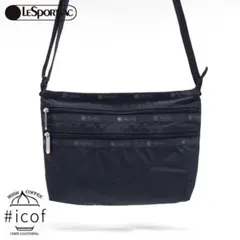 LeSportsac レスポートサック ナイロン サコッシュ ブラック b109