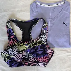 【ほぼ未使用】Puma ブラトップ＆Tシャツセットのサムネイル