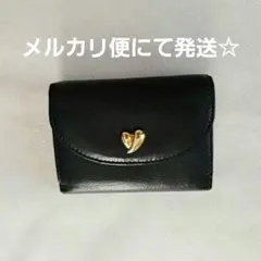 通販生活　レザー　三つ折りコンパクト財布