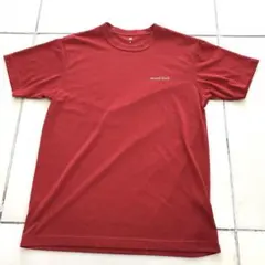 mont-bell モンベル ストレッチシャツ Tシャツ 極美品 赤 M