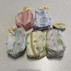 ナ*】様 【未使用】すみっコぐらし ミニポーチ タグ付き 小物入れ　5点セット