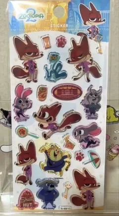 【正規品】ズートピア2 ぷっくりクリアシール 公式シール ディズニーシール