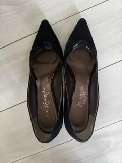 パンプス銀座かねまつ　黒パンプス