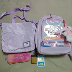 【新品未使用】ノースフェイス　キッズ　リュック　ライラック