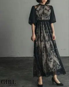 試着のみ　GIRL ワンピース　ブラック　2L