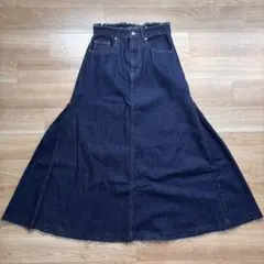 BEAMS HEART フリンジ デニムロングスカート レディースのサムネイル