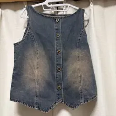 デニムノースリーブベスト