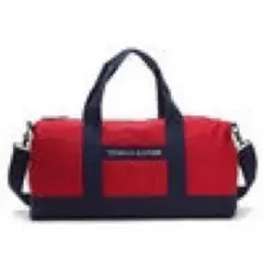 TOMMYHILFIGERMEDIUMDUFFLEボストンバッグレッド/ネービー