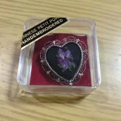 Petit Point ブローチ　プチポワン　花柄