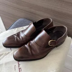 Salvatore Ferragamo レザーシューズ ブラウン8EEのサムネイル