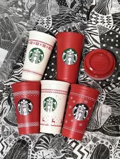 海外限定　スターバックス　ホリデー　限定　リユーザブルカップ　セット