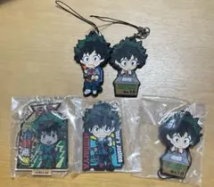 緑谷出久 ヒロアカ ラバーストラップ アクリルキーホルダー