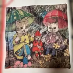 新品未使用❣️不思議猫のイラスト クッションカバーヒグチユウコ絵❣️