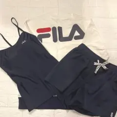 新品タグ付 FILA 水着4点セット 13L ネイビー