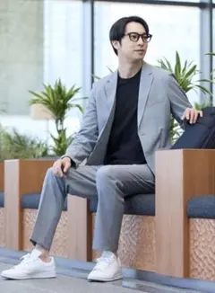 サイズs 【パジャマスーツ】二重臼ニットジャケット ライトベージュ