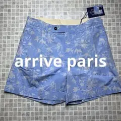 【新品】arrive paris アリベパリ　ハワイアンハーフパンツ　M　ブルー