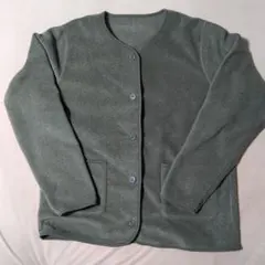 無印良品 素材 に 還る フリース カーディガンレディース XL モカブラウン