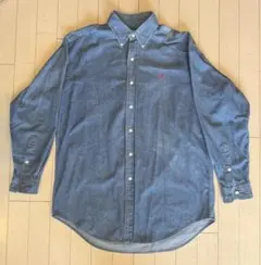 Ralph Lauren ラルフローレン デニム ボタンダウンシャツ Mサイズ