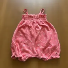 PETIT BATEAU 花柄ロンパース 6m 67cm ピンク