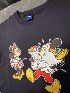 Disney ミッキー ミニー Tシャツ ネイビー
