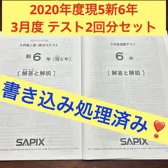 2026年最新】sapix 組分けテスト 新5年の人気アイテム - メルカリ