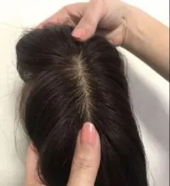 レミー人毛100% 二重引き抜き植毛　前髪から隠せて自然 【日本仕上げ】26cm レミー 人毛100%二重引き抜き手植え前髪から隠せて自然 【日本仕上げ