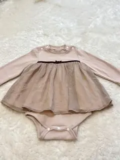 petit main チュールワンピース　ロンパース　80cm