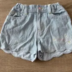 メゾピアノデニム 半ズボン ショートパンツ130cm