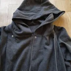 グレー フロントジッパー スウェットパーカー LTTサイズ